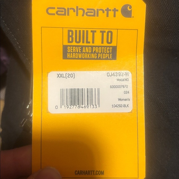 CARHARTT Women’s Washed Duck Sherpa Lined Hooded Jacket OJ4392-W NWT! - Picture 3 of 5